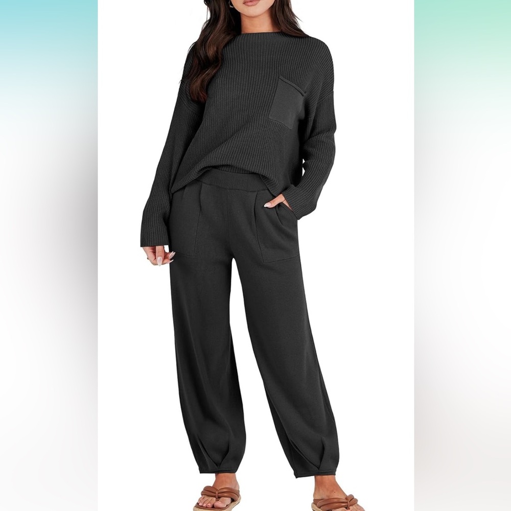 Prinbara Matching Long Sleeve Lounge Set Size: Small